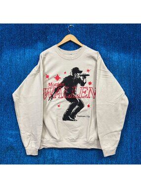 Morgan Wallen Beige Country Crewneck Sweater Size Large